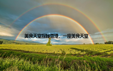 美食天堂探秘香港, 一座美食天堂